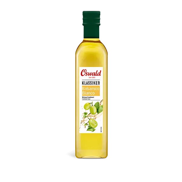 Grosse Flasche Balsamico Bianco, Öl & Essig, Oswald