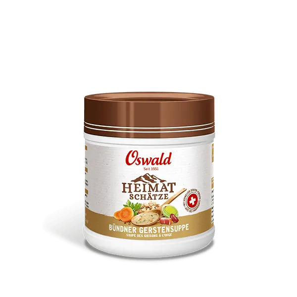 Mittlere Dose Bündner Gerstensuppe Heimatschätze, Suppen, Oswald