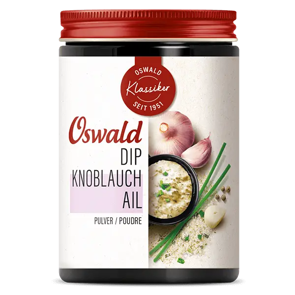Kleine Dose Knoblauch-Dip-Würzmischung , Saucen, Oswald