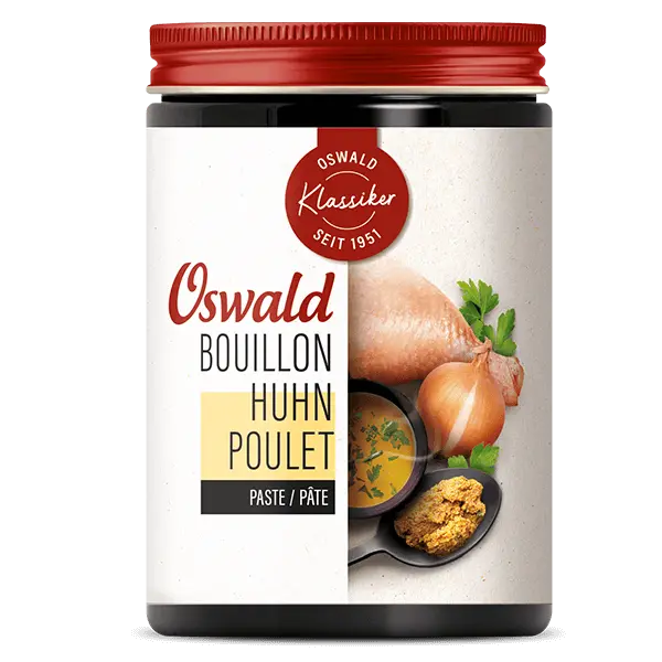 Kleine Dose Hühnerbouillon Paste, Bouillon, Oswald