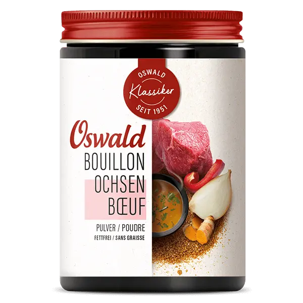 Kleine Dose Ochsenbouillon fettfrei, Bouillon, Oswald