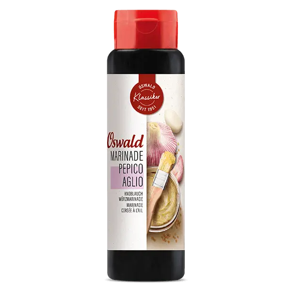 Grosse Flasche Pepico Aglio Knoblauch Würzmarinade, Gewürze, Oswald