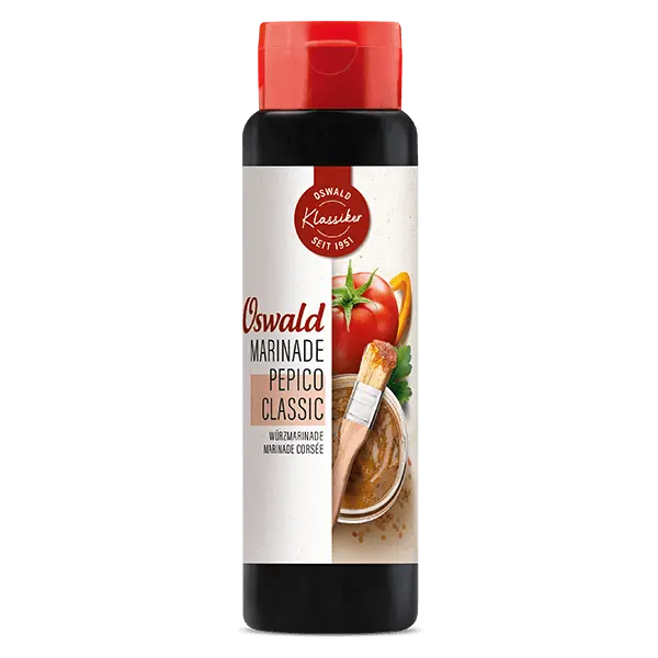 Grosse Flasche Pepico Classic Würzmarinade, Gewürze, Oswald