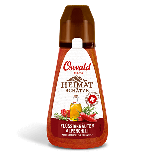 Kleine Flasche Flüssigkräuter Alpenchili Heimatschätze, Gewürze, Oswald