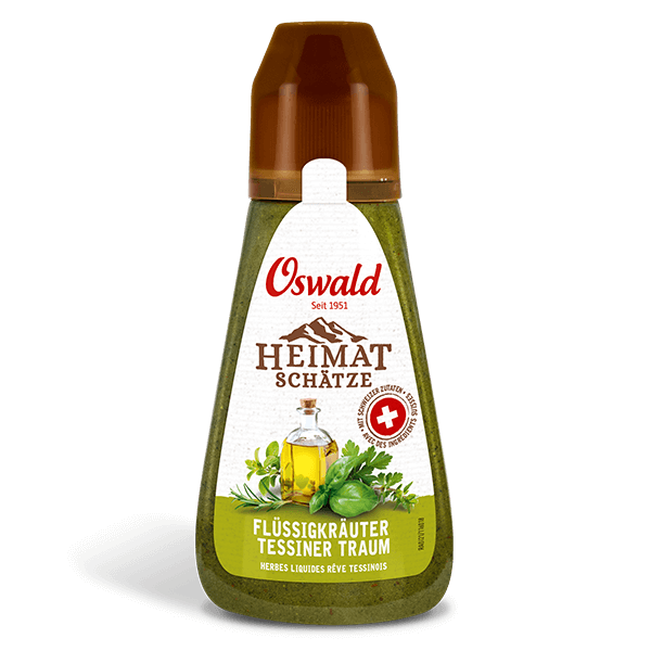 Kleine Flasche Flüssigkräuter Tessiner Traum Heimatschätze, Gewürze, Oswald