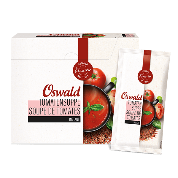 Schachtel Tomatensuppe Instant, Suppen, Oswald